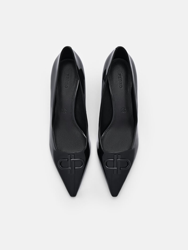Pedro Icon Leather Women Pumps Black | Q9Q-2362