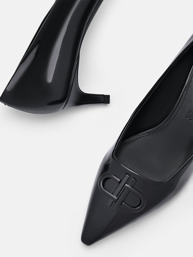Pedro Icon Leather Women Pumps Black | Q9Q-2362