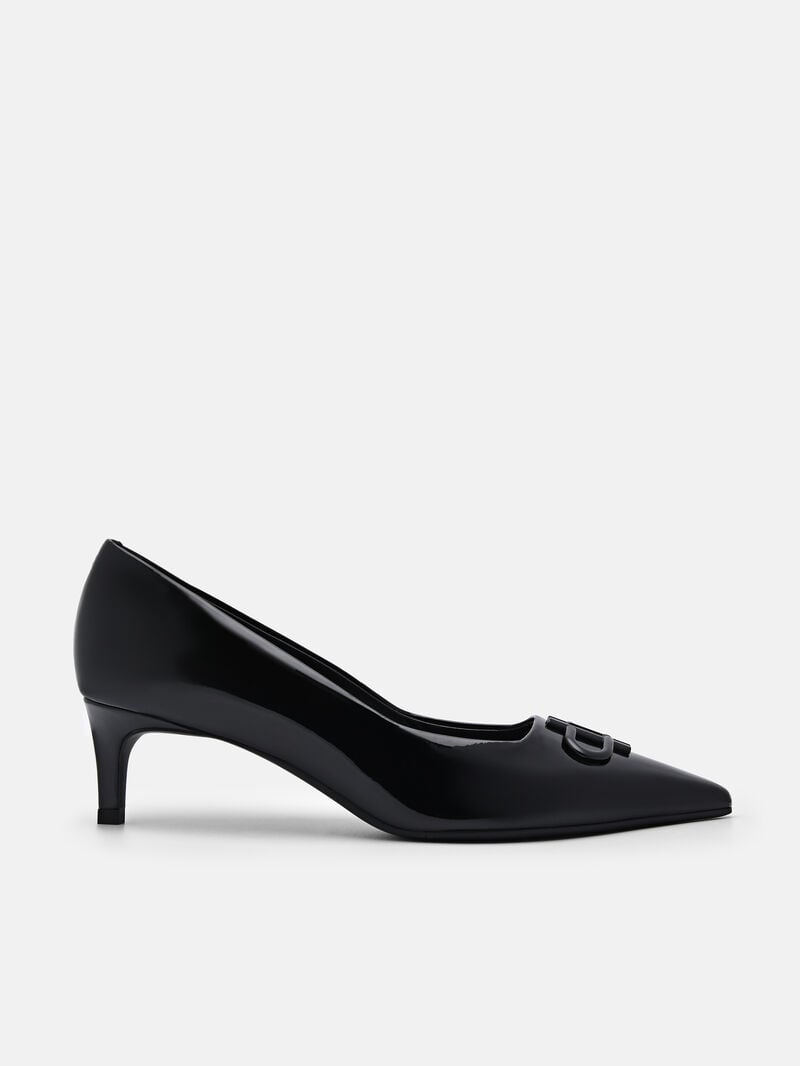 Pedro Icon Leather Women Pumps Black | Q9Q-2362