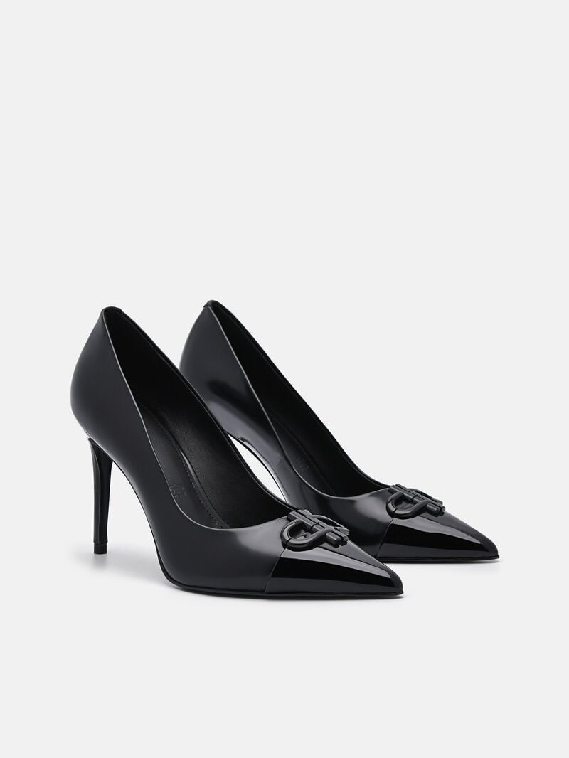 Pedro Icon Leather Women Pumps Black | Q9Q-2360