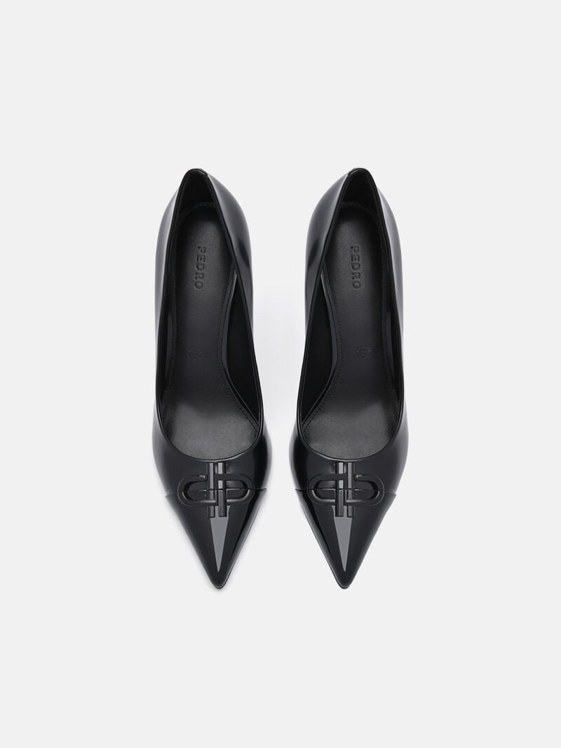 Pedro Icon Leather Women Pumps Black | Q9Q-2360