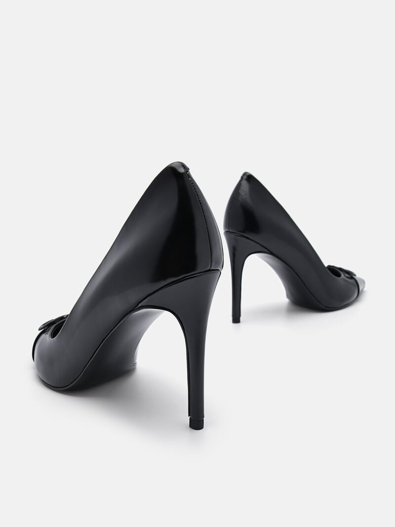 Pedro Icon Leather Women Pumps Black | Q9Q-2360