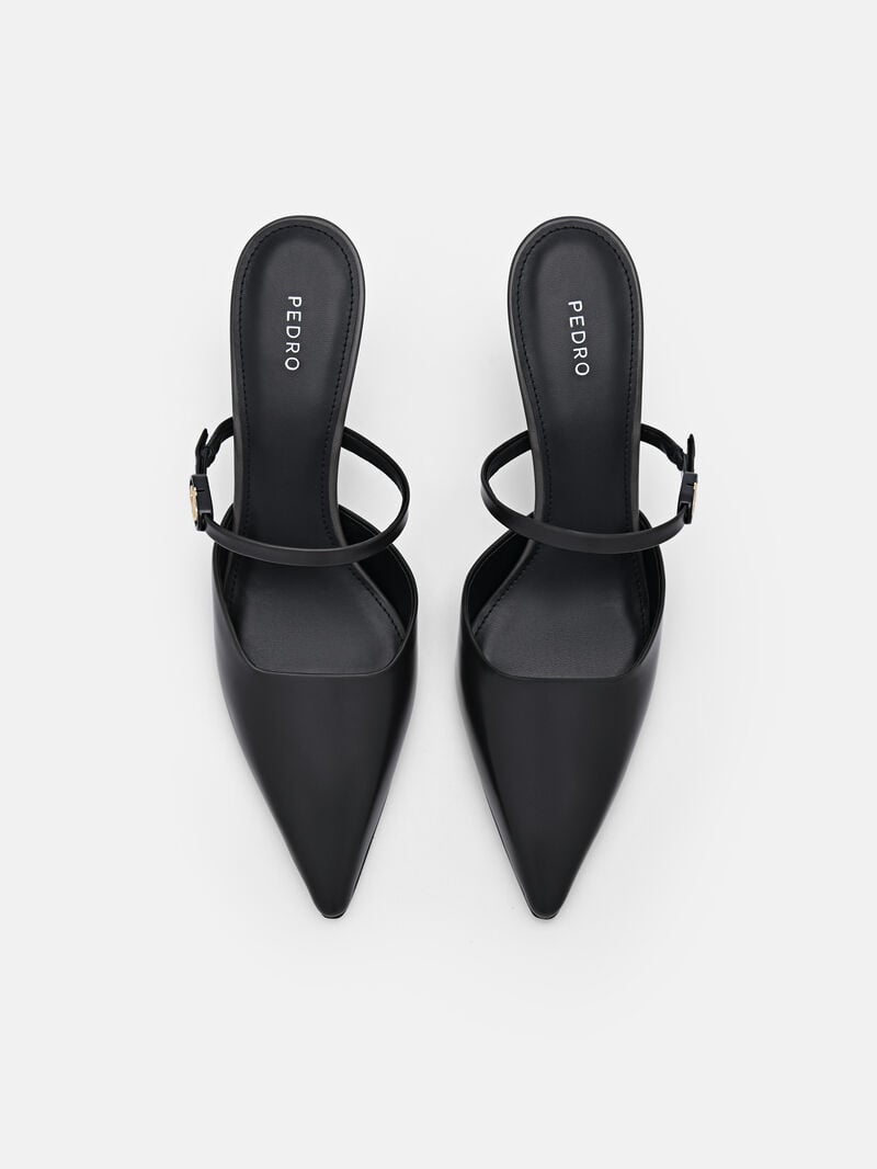 Pedro Icon Leather Women Pumps Dark Grey | Q9Q-2358