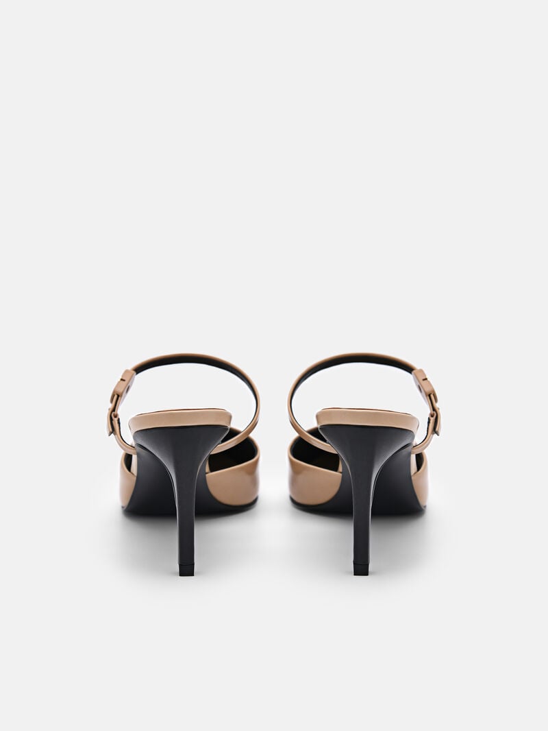 Pedro Icon Leather Women Pumps Nude | Q9Q-2359