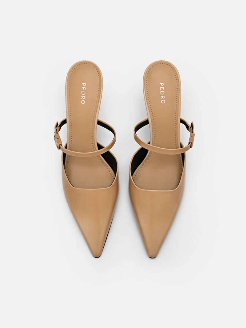 Pedro Icon Leather Women Pumps Nude | Q9Q-2359