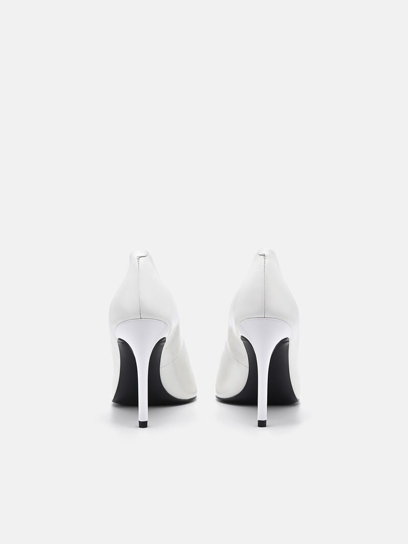Pedro Icon Leather Women Pumps White | Q9Q-2361