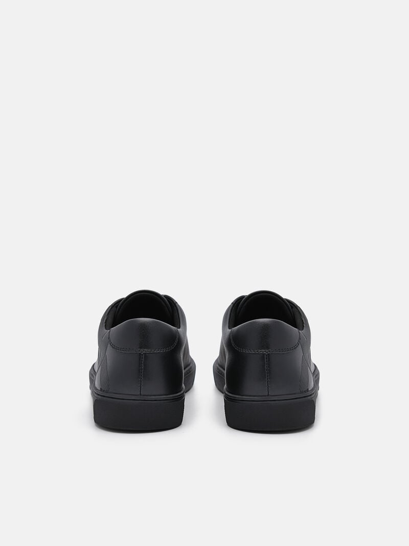 Pedro Icon Leather Women Sneakers Black | Q9Q-2430