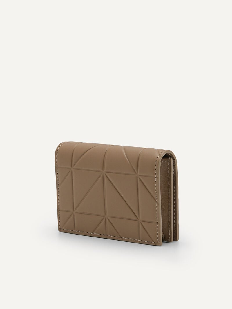 Pedro Icon Leather in Pixel Men Card Holders Taupe | Q9Q-2268