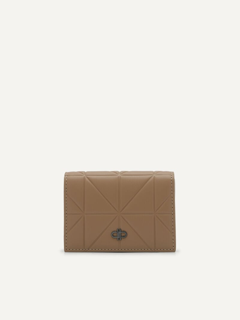 Pedro Icon Leather in Pixel Men Card Holders Taupe | Q9Q-2268