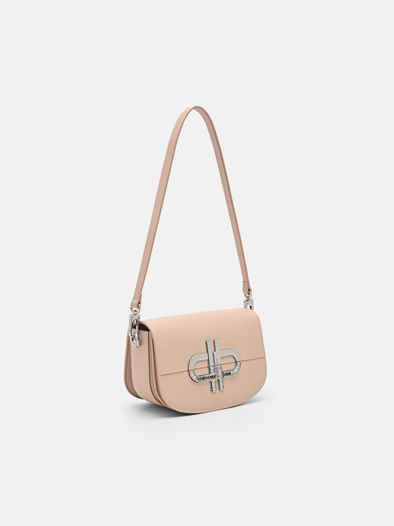 Pedro Icon Mini Leather Bags Women Shoulder Bags Nude | Q9Q-2309
