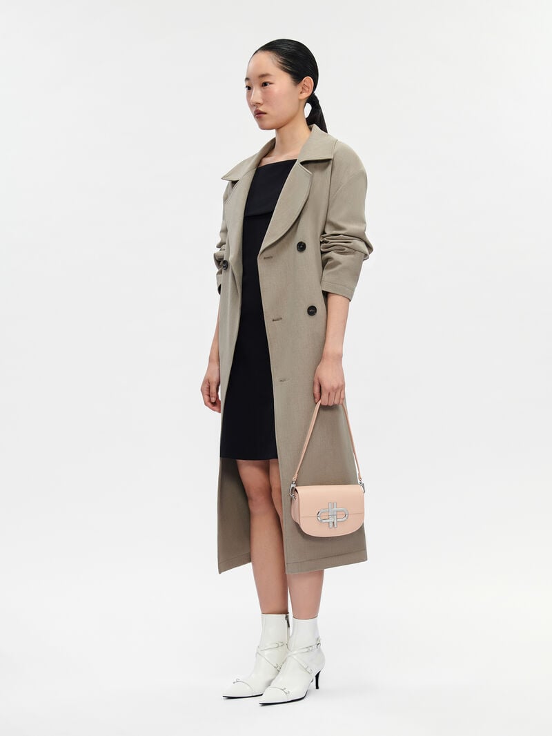 Pedro Icon Mini Leather Bags Women Shoulder Bags Nude | Q9Q-2309