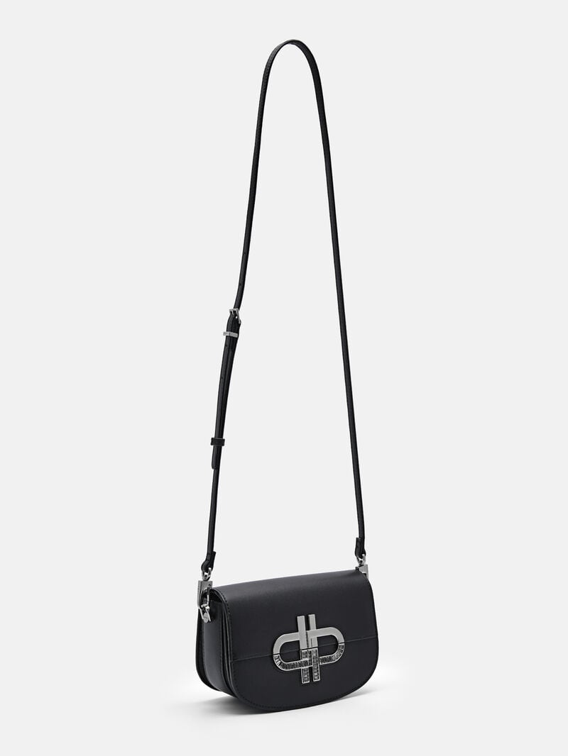 Pedro Icon Mini Leather Bags Women Shoulder Bags Black | Q9Q-2308