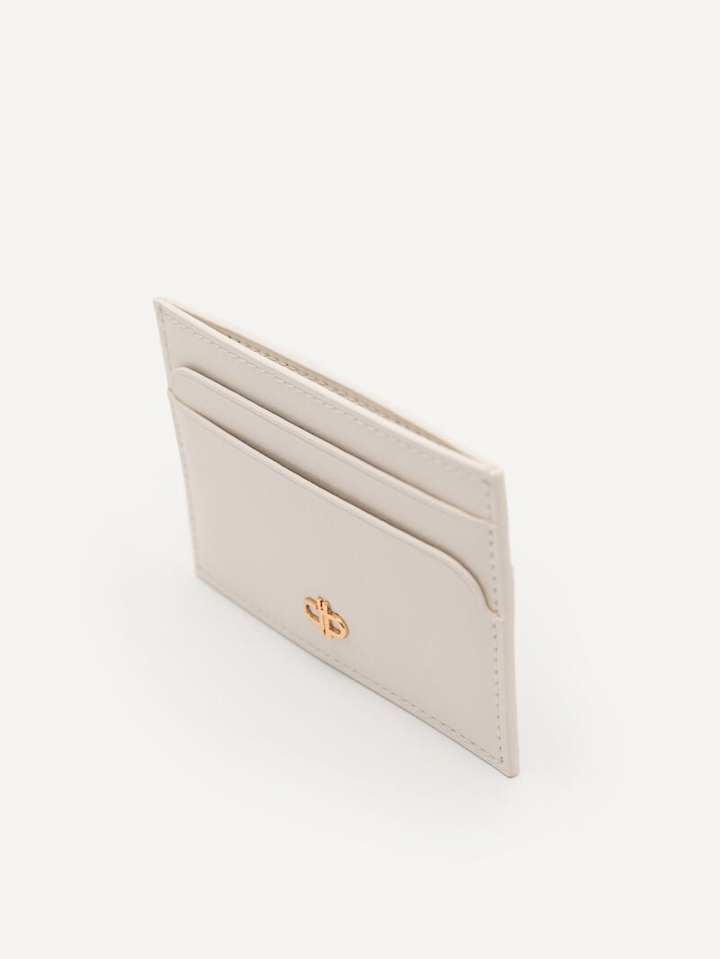 Pedro Icon Mini Leather Men Card Holders Chalk | Q9Q-2221
