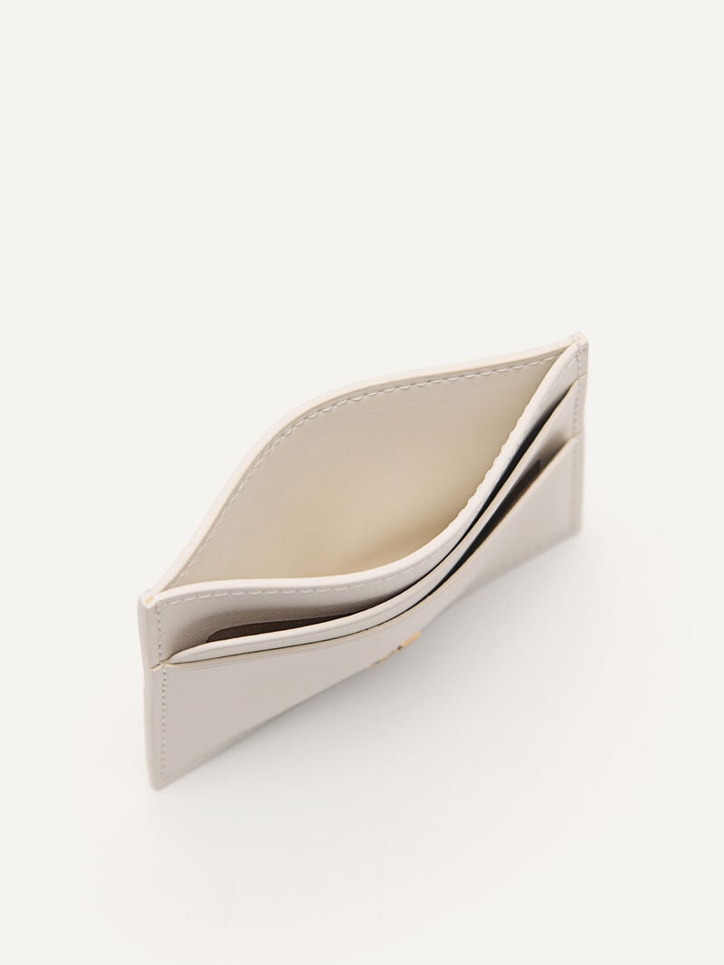 Pedro Icon Mini Leather Men Card Holders Chalk | Q9Q-2221