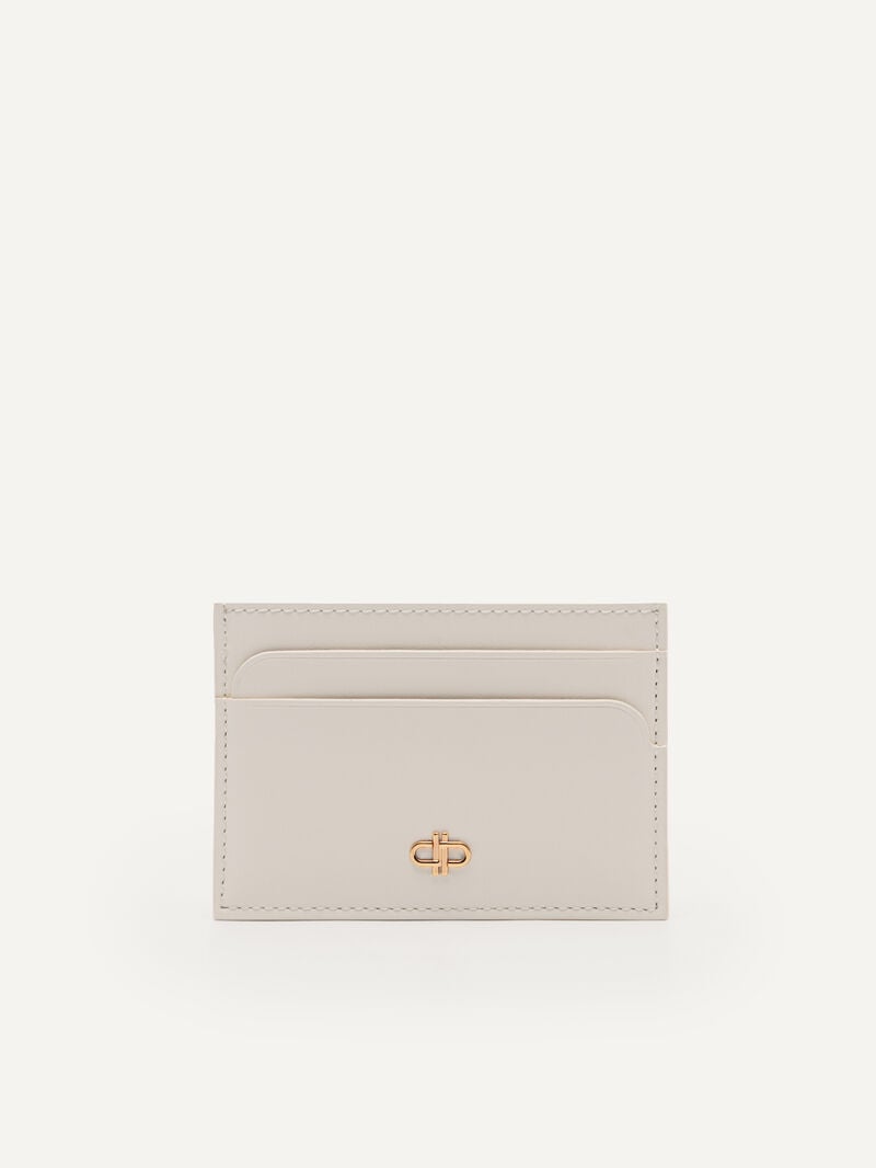 Pedro Icon Mini Leather Men Card Holders Chalk | Q9Q-2221