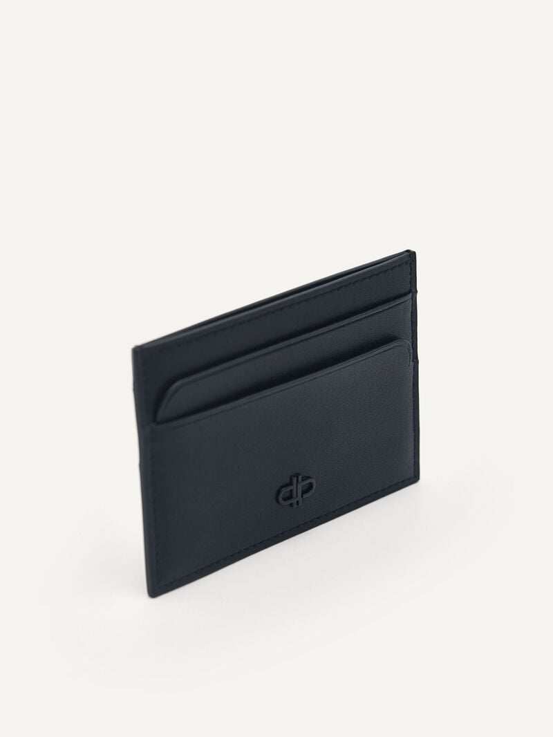 Pedro Icon Mini Leather Men Card Holders Black | Q9Q-2219