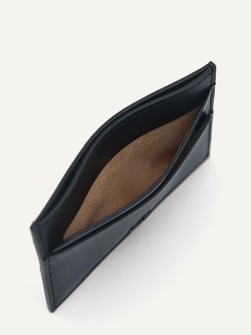Pedro Icon Mini Leather Men Card Holders Black | Q9Q-2219