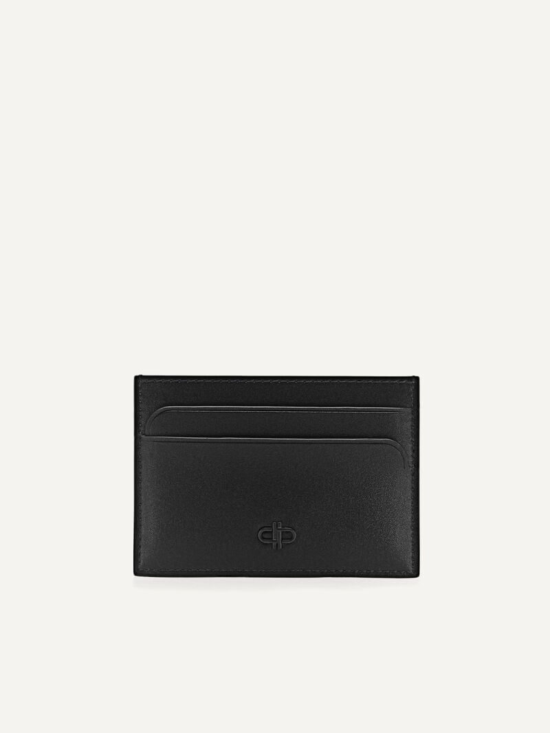 Pedro Icon Mini Leather Men Card Holders Black | Q9Q-2219