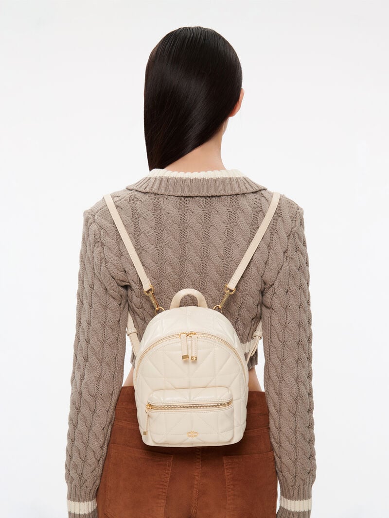 Pedro Icon Mini in Pixel Bags Women Backpacks Beige | Q9Q-2311