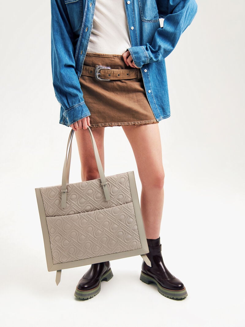 Pedro Icon Nylon Bags Women Backpacks Taupe | Q9Q-2303