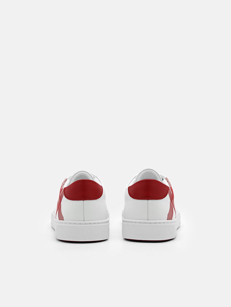 Pedro Icon Ridge Leather Sneakers Men Low Top Sneakers White | Q9Q-2403
