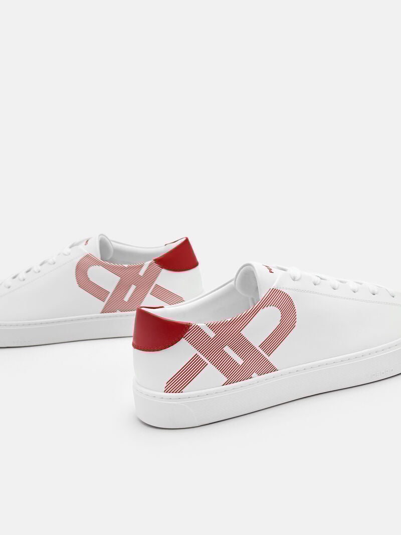 Pedro Icon Ridge Leather Sneakers Men Low Top Sneakers White | Q9Q-2403