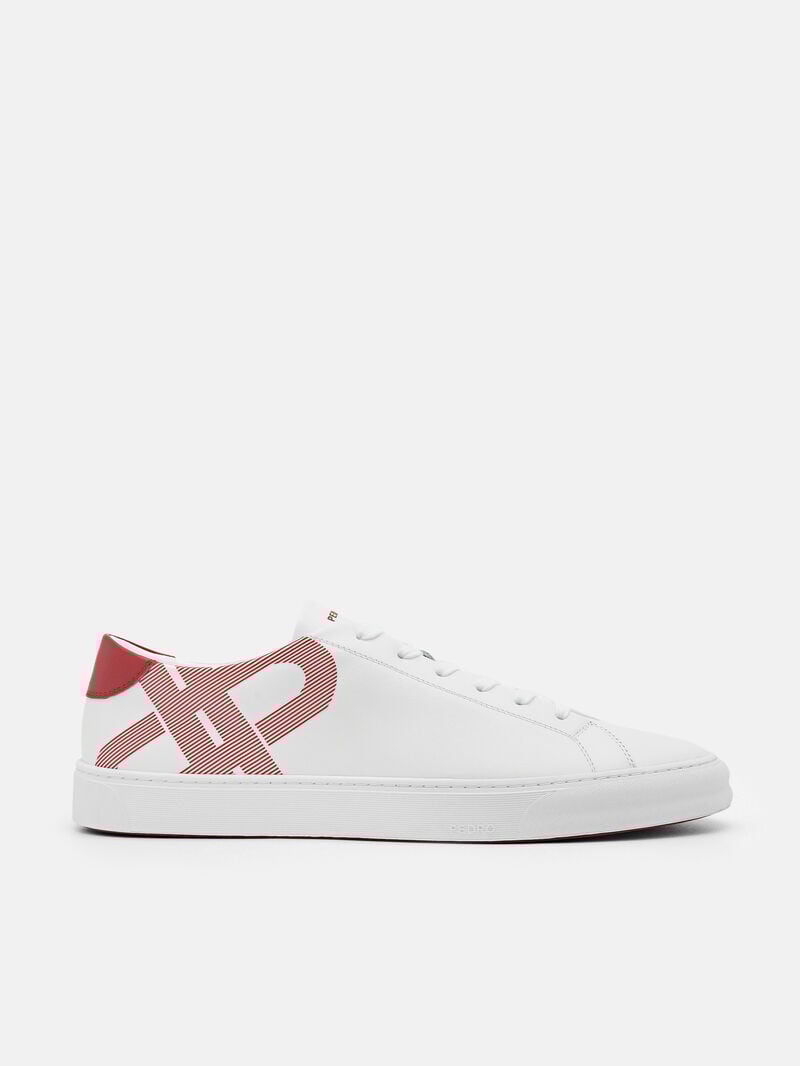Pedro Icon Ridge Leather Sneakers Men Low Top Sneakers White | Q9Q-2403