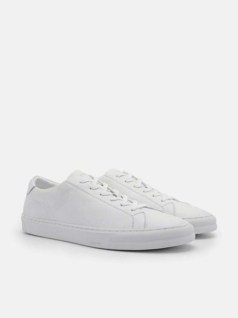 Pedro Icon Ridge Leather Sneakers Men Low Top Sneakers White | Q9Q-2401