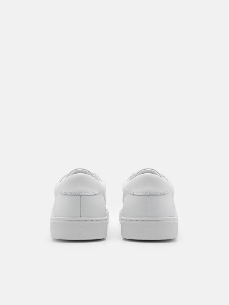 Pedro Icon Ridge Leather Sneakers Men Low Top Sneakers White | Q9Q-2401