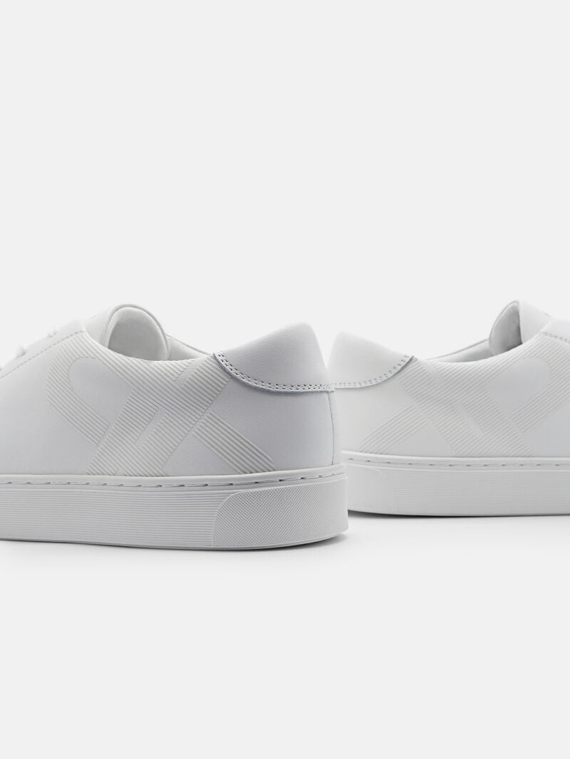 Pedro Icon Ridge Leather Sneakers Men Low Top Sneakers White | Q9Q-2401
