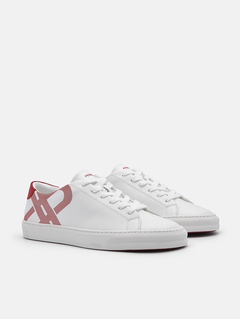 Pedro Icon Ridge Leather Women Sneakers White | Q9Q-2398