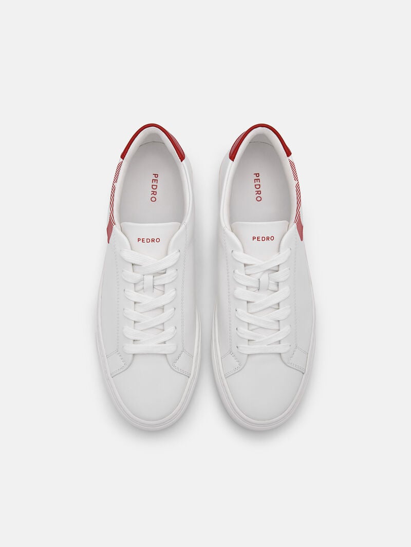 Pedro Icon Ridge Leather Women Sneakers White | Q9Q-2398