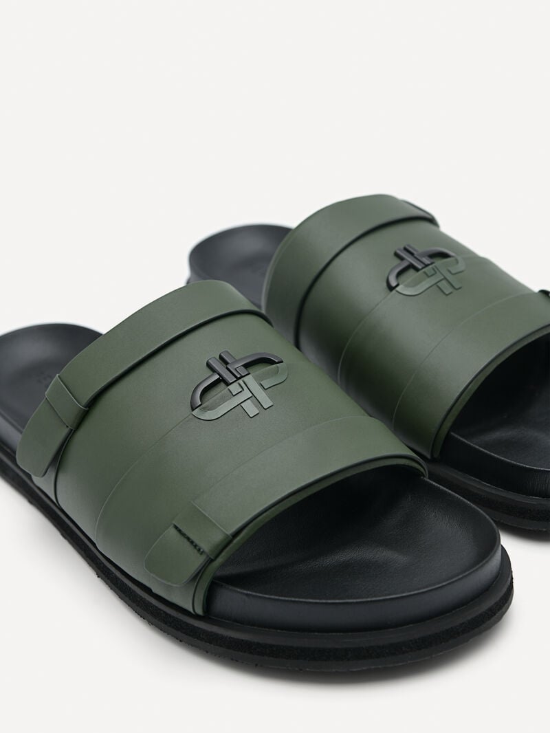 Pedro Icon Slides Men Sandals Military Green | Q9Q-2385