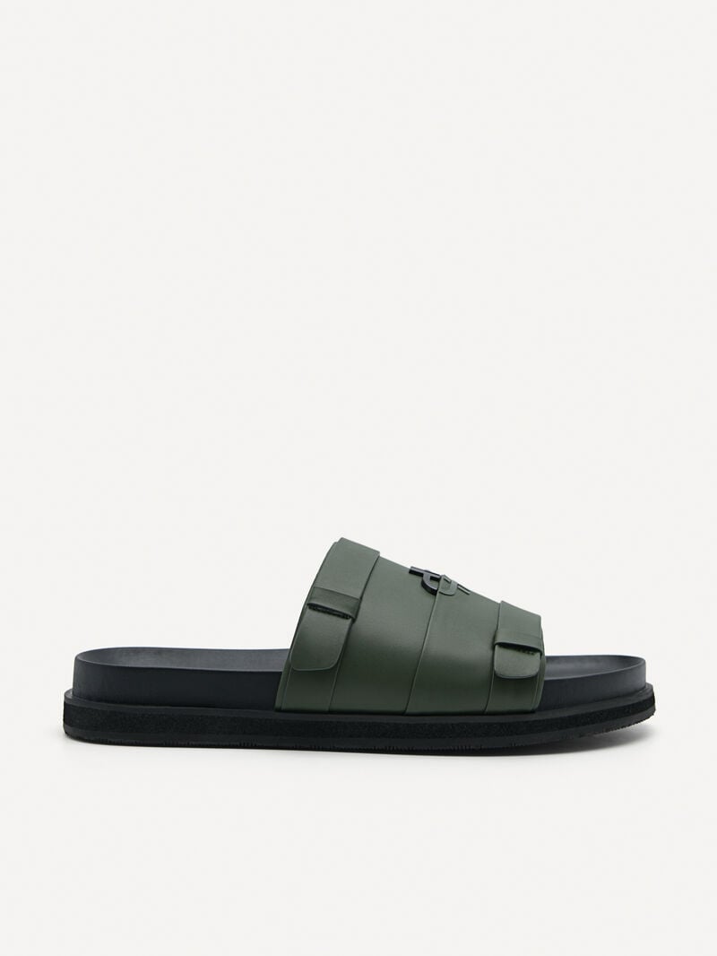 Pedro Icon Slides Men Sandals Military Green | Q9Q-2385