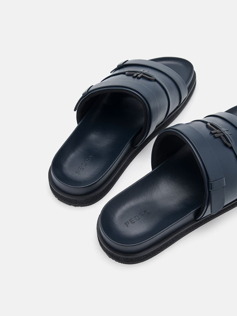 Pedro Icon Slides Men Sandals Navy | Q9Q-2387