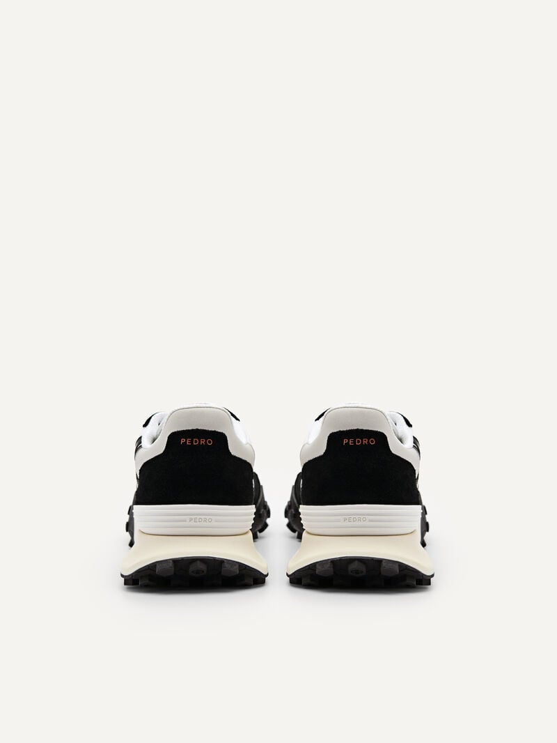 Pedro Icon Suede Sneakers Men Low Top Sneakers Black | Q9Q-2381