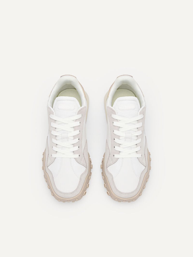 Pedro Icon Suede Women Sneakers Chalk | Q9Q-2379