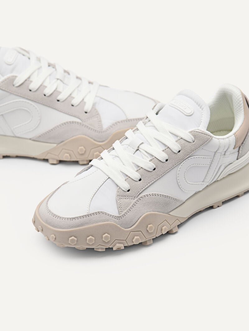 Pedro Icon Suede Women Sneakers Chalk | Q9Q-2379