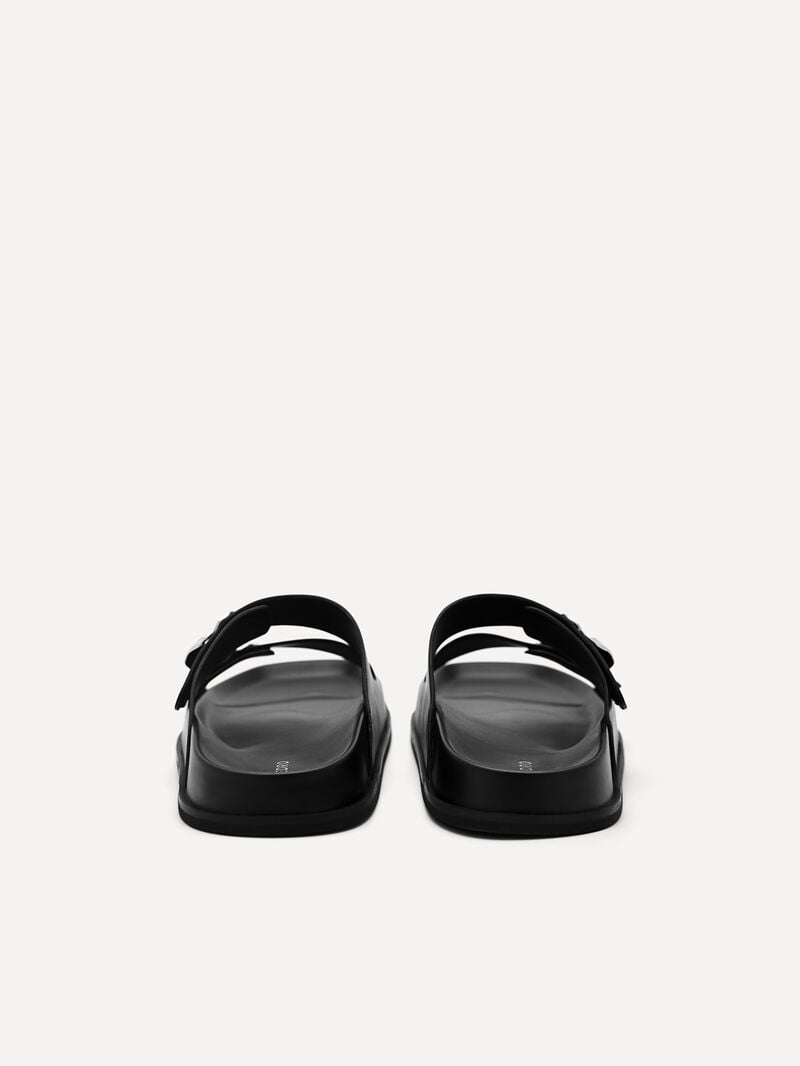 Pedro Iris Strap Sandals Women Flats Black | Q9Q-1802