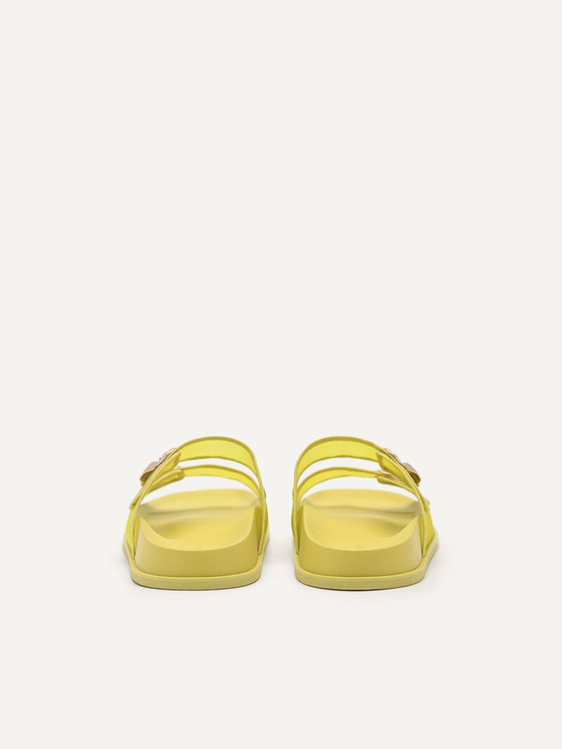 Pedro Iris Strap Sandals Women Flats Yellow | Q9Q-1804