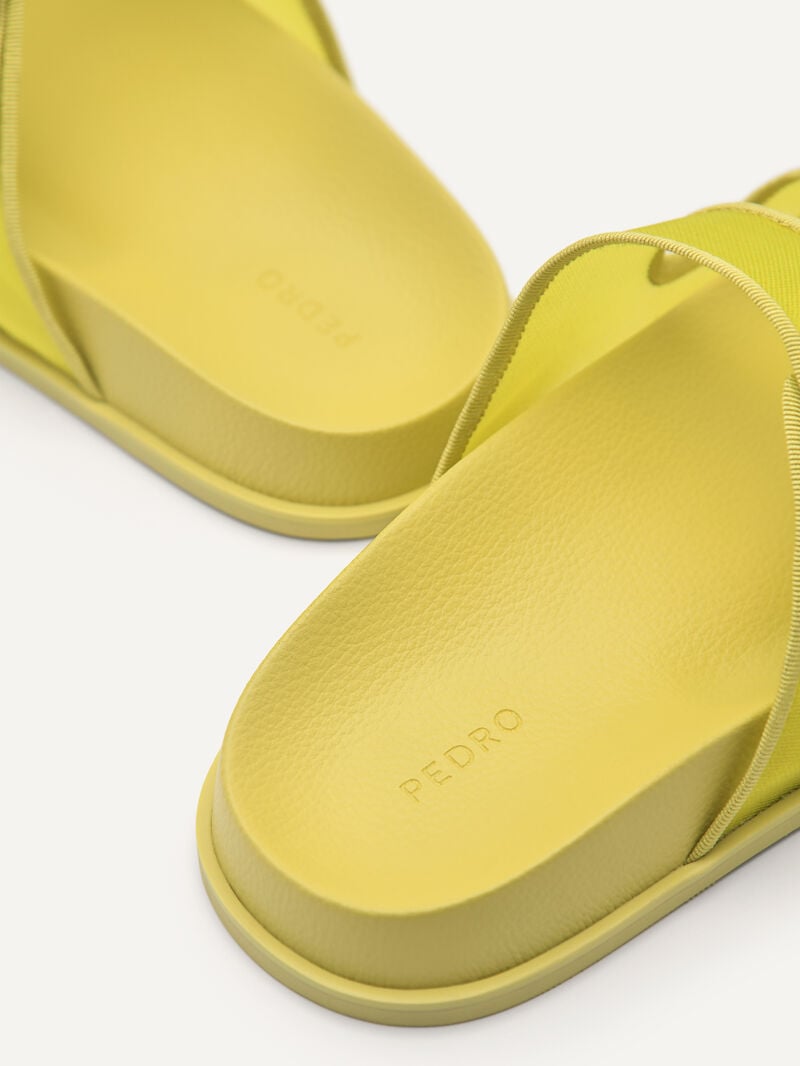 Pedro Iris Strap Sandals Women Flats Yellow | Q9Q-1804