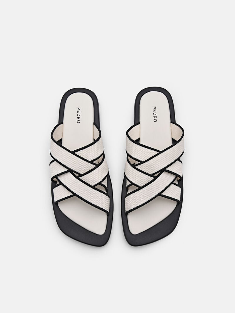 Pedro Izzie Sandals Women Flats Beige | Q9Q-2196