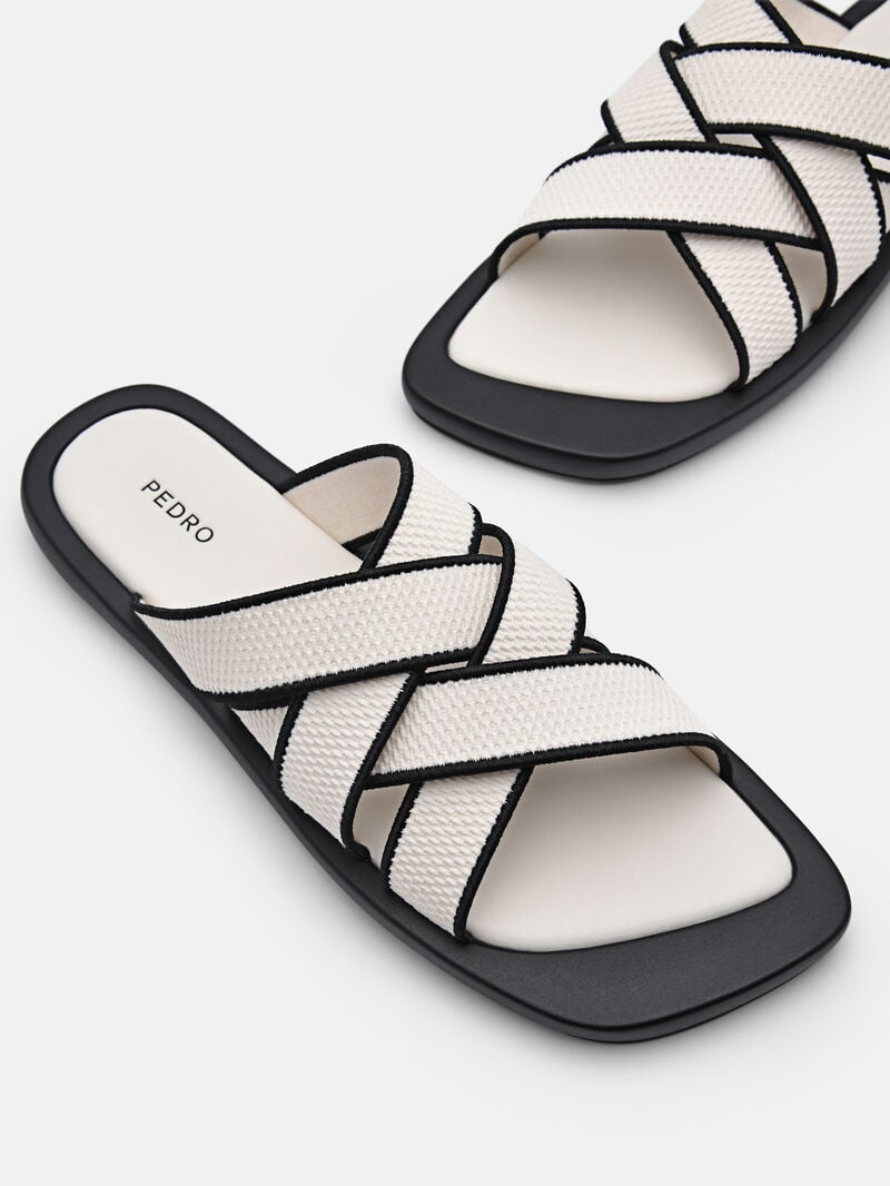Pedro Izzie Sandals Women Flats Beige | Q9Q-2196