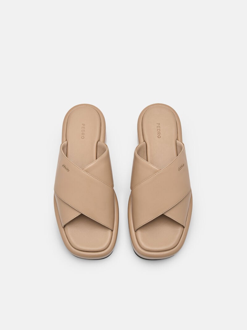 Pedro Izzie Sandals Women Wedges Sand | Q9Q-2195