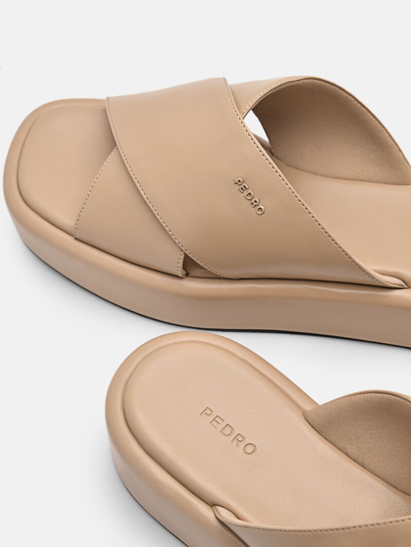 Pedro Izzie Sandals Women Wedges Sand | Q9Q-2195