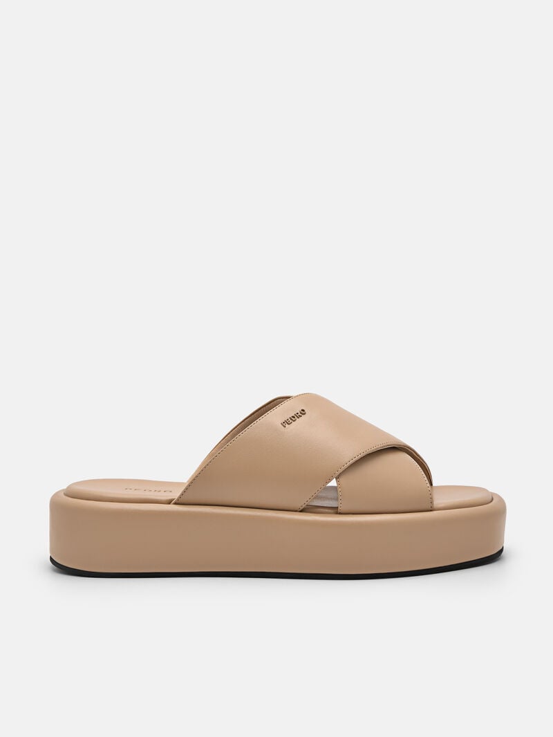 Pedro Izzie Sandals Women Wedges Sand | Q9Q-2195