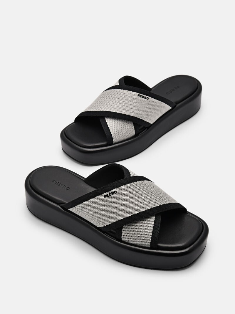 Pedro Izzie Wedge Women Heel Sandals Black | Q9Q-2190