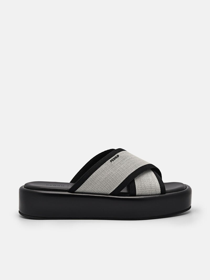 Pedro Izzie Wedge Women Heel Sandals Black | Q9Q-2190