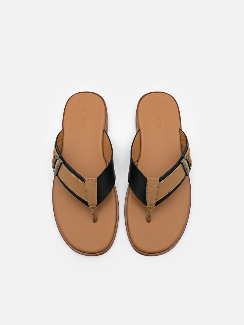 Pedro Jackson Thong Men Sandals Camel | Q9Q-1794