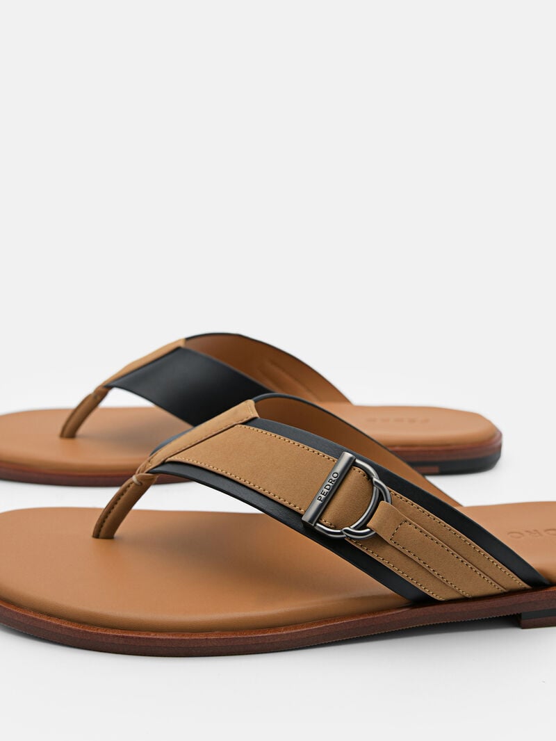 Pedro Jackson Thong Men Sandals Camel | Q9Q-1794